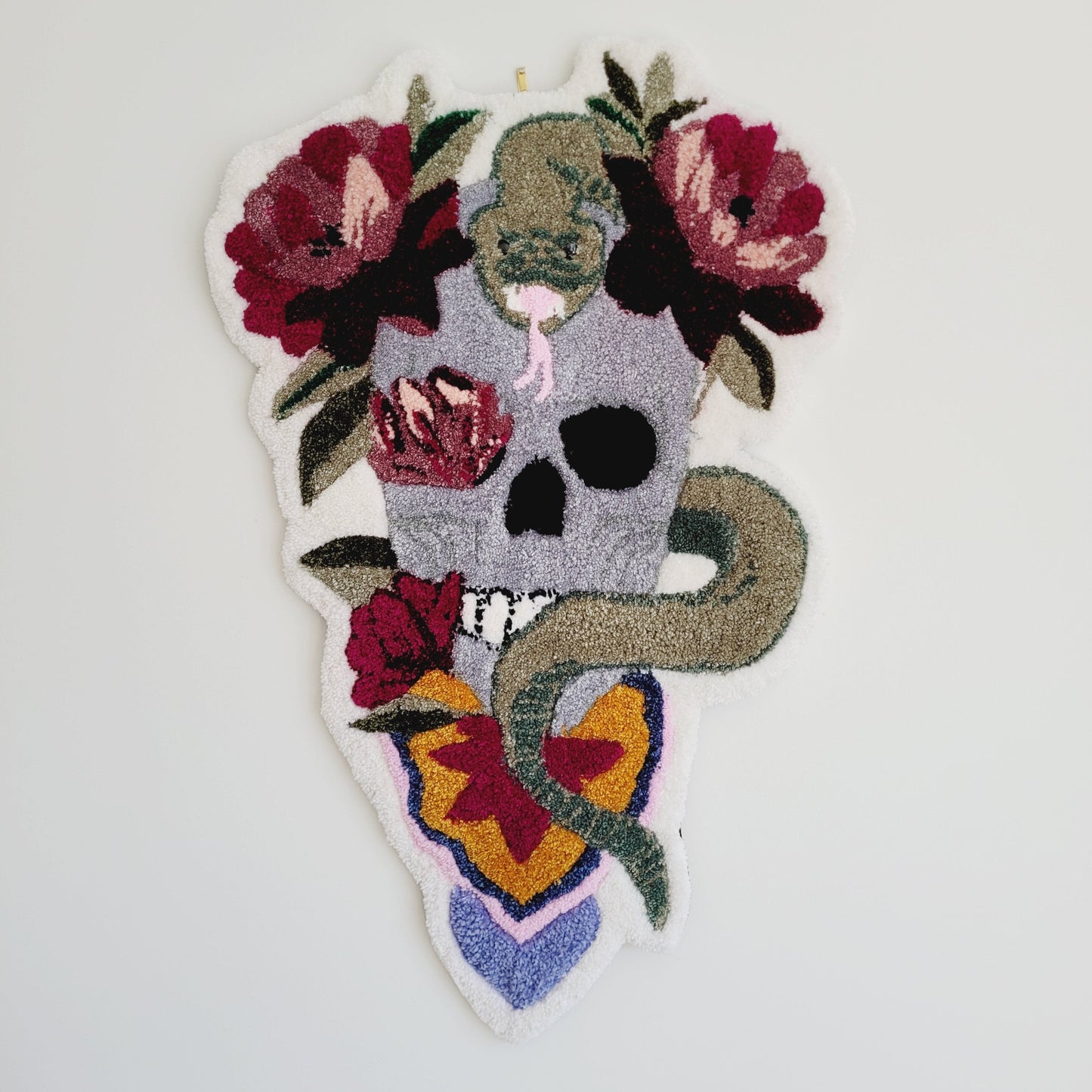 Skull and Flowers - wall art